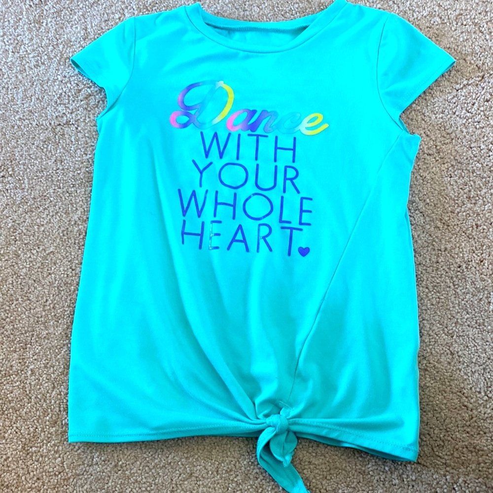 Girls shirt - size 6 GUC “Dance with your Whole Heart”